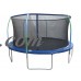 XDP 12-Foot Trampoline, with Steel Flex Safety Enclosure, Blue   565337459